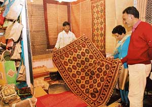 Artifacts made of jute on display in the city