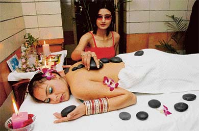 There are a variety of spas to beat the stress
