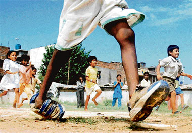 This photograph by The Tribune photographer Pradeep Tewari has won the first prize in the global health category in the fourth Annual International Photoshare Photo Contest conducted by the Johns Hopkins Bloomberg School of Public Health, USA. The photograph of an athletic meet was clicked by Pradeep Tewari in a slum on the periphery of Chandigarh. The award carries a cash prize of $ 500 and a Canon Digital Rebel XT camera.