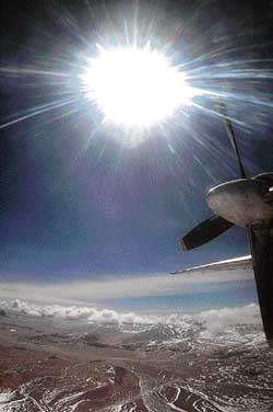 Lensman Vinay Malik captures the beauty of land, sky and sun from the cockpit of an AN-32