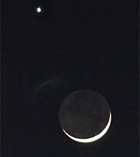 The crescent moon prays to the polestar for a union with her long lost lover