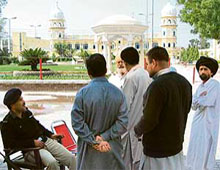 Pakistani Sikhs mingle with others in unison, not letting their faith hamper their social growth.
