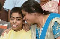 Ganesh Nehru with his mother