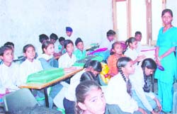 Students at the Citizens Forum Vidya Mandir School