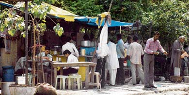 A city lives on its stomach and roadside food provides the city not only sustenance but also spirit. It sustains both those who cook it and also those who depend on its ready availability.