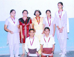 Students who were honoured at the workshop.