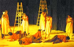 Indo-Pak artistes stage a play, Yatra 1947, at Punjab Natshala in Amritsar