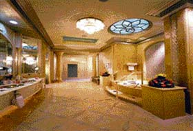 BATHING IN STYLE: The Sheikh’s washroom