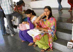 Students at the CDLU campus in Sirsa