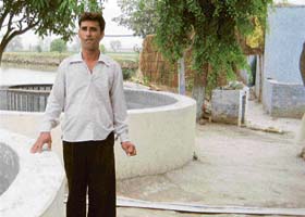 Sushil Kumar, who successfully took to fish and mushroom farming on his small holding of 2 acres in Kamalpur Roran village in Karnal district