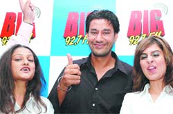 Harbhajan Mann during the launch of Big FM radio channel and to promote his next film ‘Mitti Awajan Mardi’ in Amritsar
