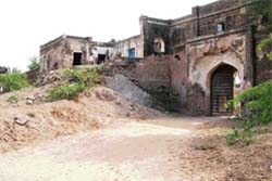 The entrance to the Loharu fort in Bhiwani district