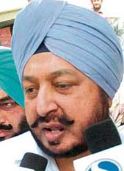 Former Punjab DGP S.S. Virk at a police station in Mohali