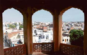 A view of the city as seen from a heritage building