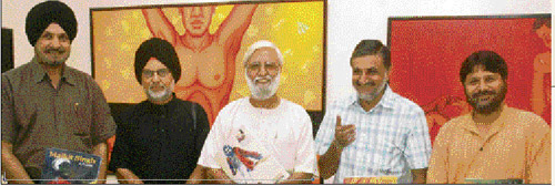 (L-R) Malkit Singh, Shiv Singh, Brahm Prakash, Viren Tanwar and Madan Lal