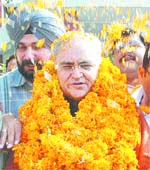 Punjab BJP in charge Balbir Punj was in the city on Friday