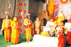 Artistes perform Ramleela in Amritsar