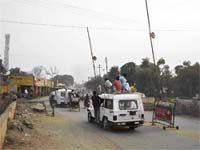 Not caring two hoots for the rules maxicab owners overload their vehicles with passengers at Kaithal.