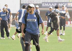 India get ready for nets on Wednesday for the 2nd ODI against Pakistan at the PCA Stadium in Mohali