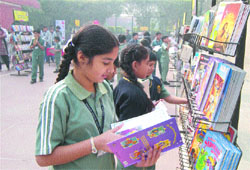 The excitement was palpable among students at the five-day book fair that took off at Spring Dale School in Amritsa