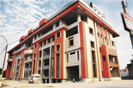 A residential complex on Rani Jhansi Road