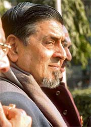 Jagdish Tytler at the Delhi police headquarters in New Delhi