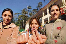 First-time voters in Shimla