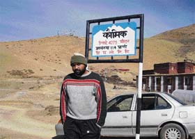 Jaibir Singh Virk in Quamik village, situated at a height of 4,275 m