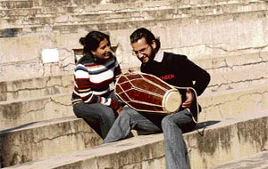 With Lohri around the corner, these youngsters hone their rhythmic skills.