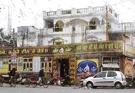 A view of Gurdwara Shaheed Baba Deep Singh Model Town Extension, which is under threat of being demolished in Ludhiana.