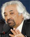 National Knowledge Commission chairman Sam Pitroda at a press conference in New Delhi