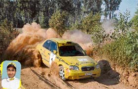 There is no slowing down when you are with Naren Kumar. But then, there’s a lot more than fast speed that you experience. (inset) The man and his machine.