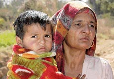 Vidya and her grandson  10 km in search of a doctor.