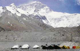 A file photo of the base camp at Mount Everest.