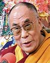 The Dalai Lama talks to the media at McLeodganj