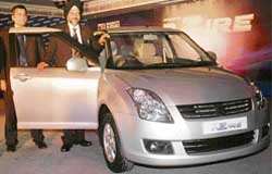 Maruti Suzuki unveiled its new car, Swift Dzire, in Chandigarh