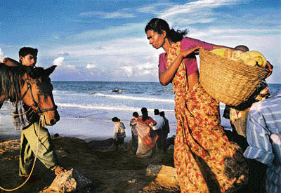 Dusk Time at Mahabalipuram, 1996. Photo: Raghu Rai