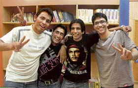 IIM aspirants celebrate their success at a coaching centre in Sector 36, Chandigarh