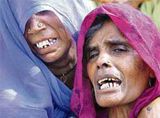 Mahabiri mourns the death of her son Satish who died due to asphyxia at a foundry unit near Karnal on Friday.