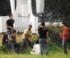 Fear of law seems to be the last thing on the minds of these youngsters as they were drinking openly at Leisure Valley in Sector 10 on Monday afternoon. The Tribune lens man Vinay Malik captured the moments and almost invited the wrath of seven unruly youths. Malik called the police. However, before the police could reach there, four of the youngsters fled, leaving their friends and bottles behind. The arrested were identified as Anuj, a student of DAV College; Rajesh and Rohit, residents of Sector 7. They were booked under Sections 61/14/1 of the Excise Act.