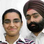 Divyaleen Kochhar from Hoshiarpur who has secured 96.2% marks and stood IInd in the region