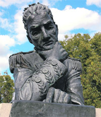 Statue of Major General Lachlan Macquarie in Windsor.