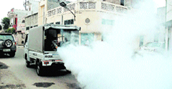MC has started a major fogging drive in the Central Town area of the city to tackle the mosquito menace