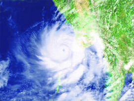 The recent cyclone which hit Myanmar was given the name Nargis.
