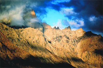 Light is a silent brush that paints the surroundings in magical colours. Nair captures this at Rangdum, Ladakh.