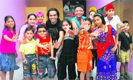 Children participate in a summer camp organised by Happy Beat’n’Tones in Ludhiana.