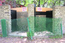 The Chandigarh administration has locked the toilets at Rose Garden, Sector 16, much to the inconvenience of the visitors