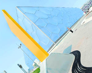 The National Aquatics Centre, known as ‘The Water Cube’, will be one of the most dramatic venues to feature sporting events for the Beijing Olympics.