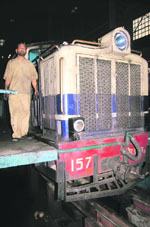 one of the diesel engines