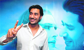 Harbhajan Mann at Reliance World- 35 for the promotion of his new film Mera Pind, My Home